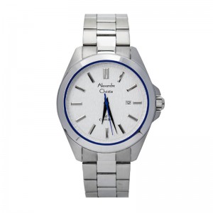 Alexandre Christie AC 8644 Silver White Blue Man MDBSSSLBU